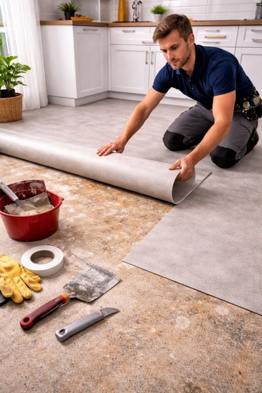 Linoleum Floor Installation in Poway, CA