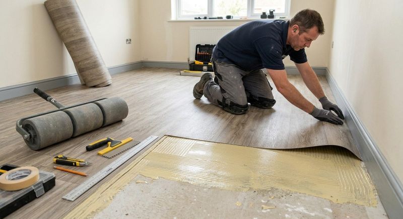 Sheet Flooring Installation in Encinitas, CA